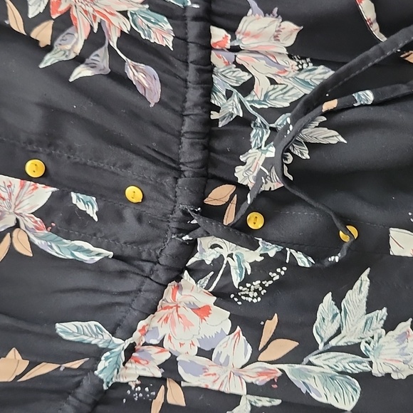 Lascana Venus Black and Peach/Pink Floral Maxi Dress, Small, $34 - Picture 11 of 14